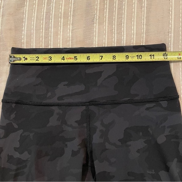 Lululemon Wunder Under Crop Leggings 21" Incognito Camo Multi Grey 6 W6AROS - Picture 7 of 9